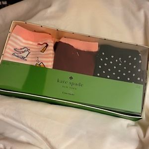 Kate Spade Set of 3 Crew Socks NWT